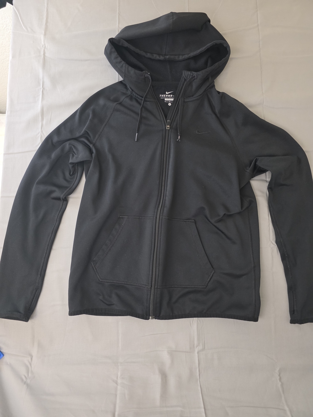 Nike Black Therma-FIT Full-Zip Hoodie Jacket for Men M Medium